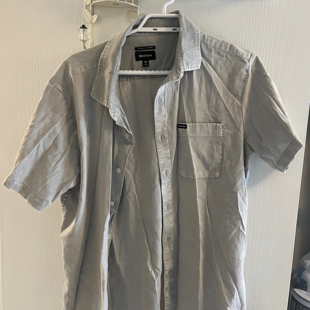 Brixton Charter Gray Shirt